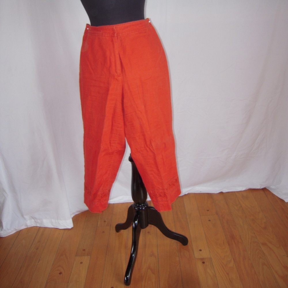 Petite Sophisticate, 100% Linen,  embroidery near
